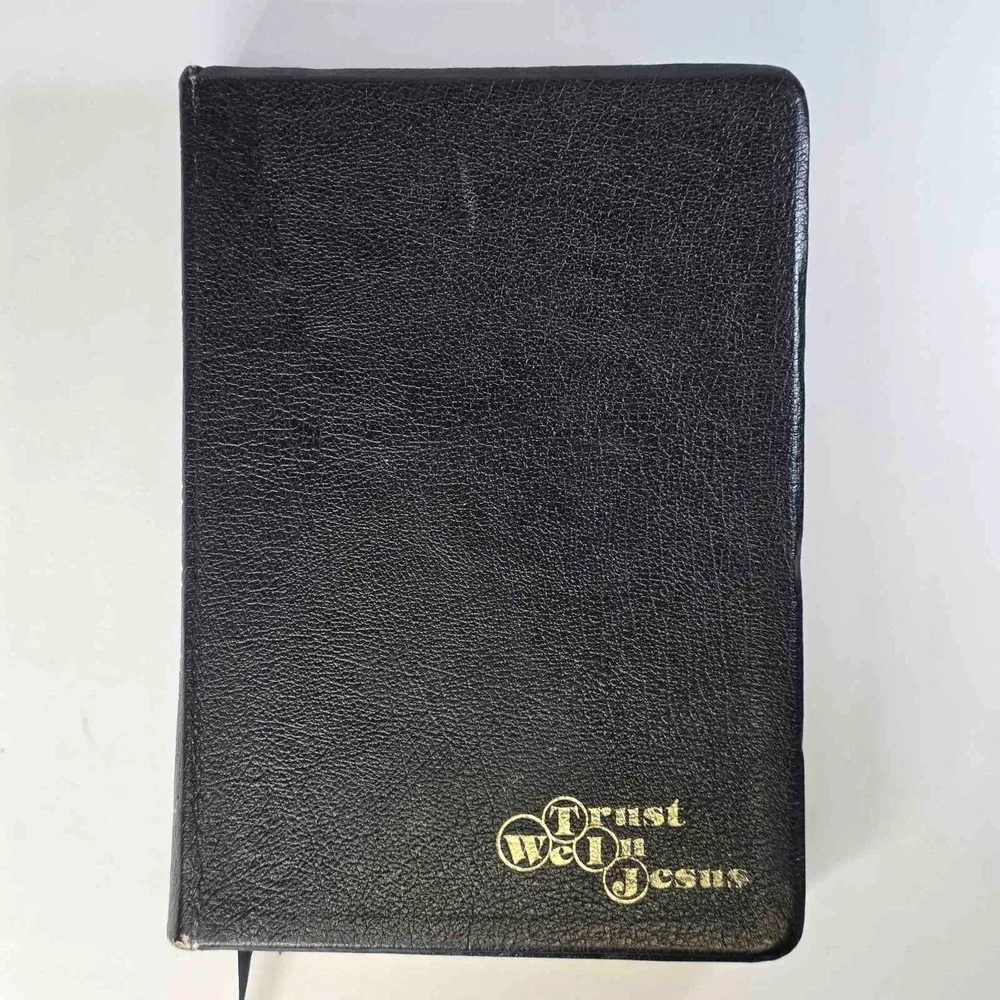 Holy Bible King James Version The Open Bible Nelson 1975 Trust We In Jesus Vtg